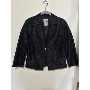 Breakin Loose Black Lace Blazer 10 Goth Elegant Evening Jacket Formal Whimsigoth